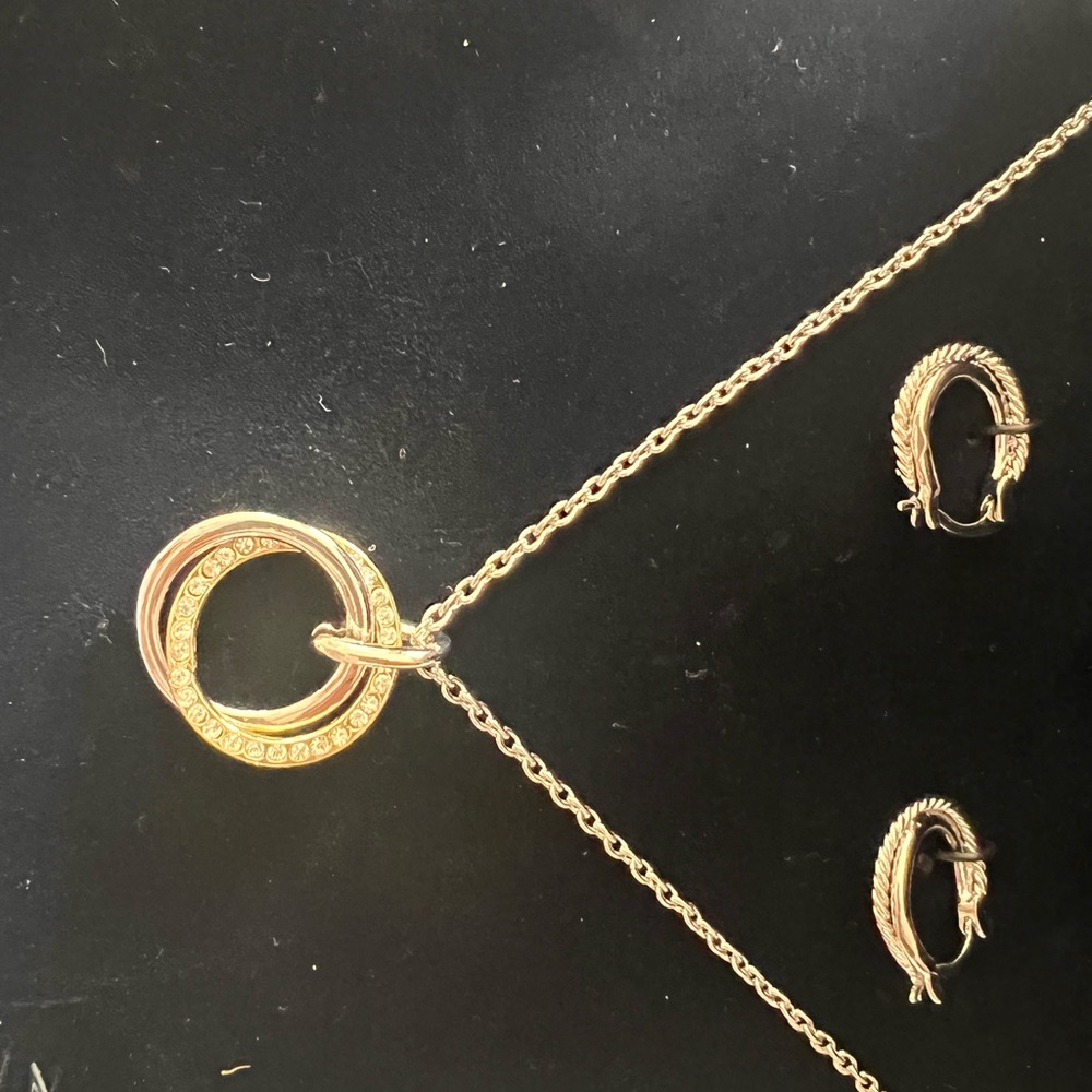 Silver Necklace, Watch, Necklace, Earrings  boxed set.